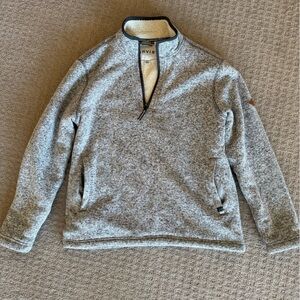 Orvis Men’s Sherpa 1/4 zippered heather grey pullover